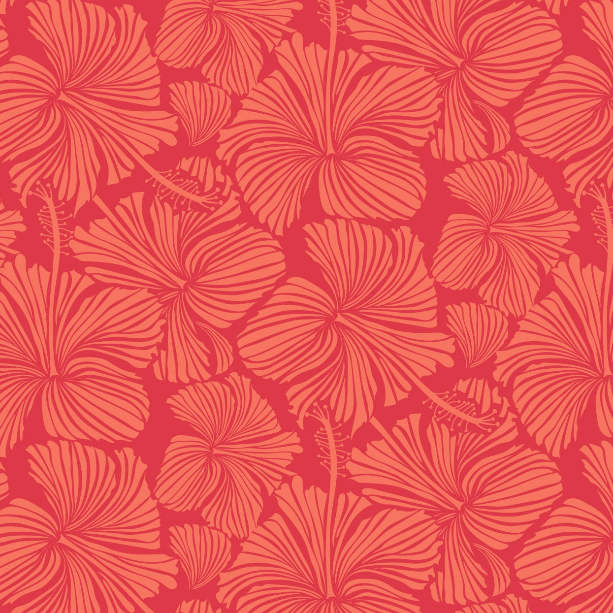 Dorag – DORAG-4011 Red and Pink Hibiscus