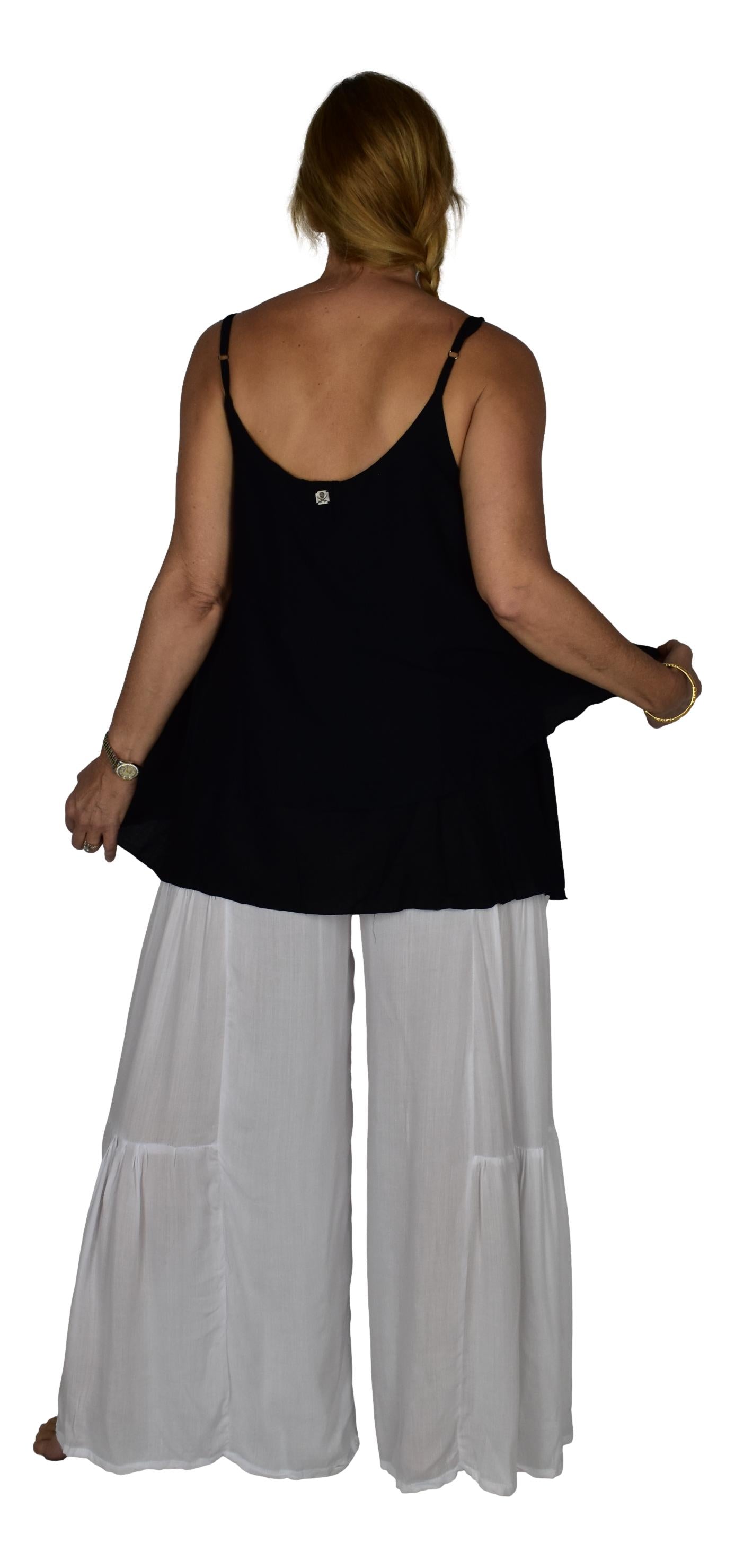 Bahama Top - BAHA-10 – Solid Black, w Adjustable Straps