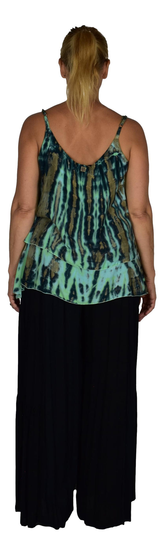Bahama Top - BAHA-914 – Tye Dye Green, Adjustable Straps