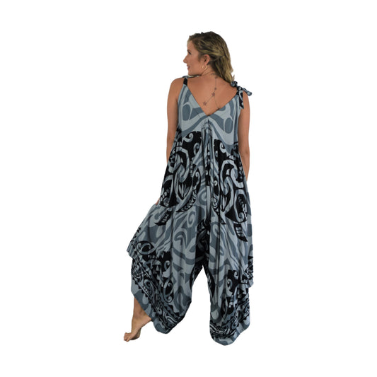 Bali Jumper - BJ-TAT-10 - Gray and Black Turtle, Tie Strap
