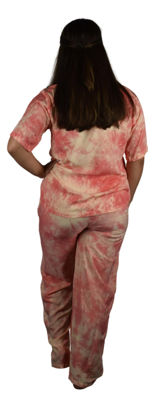 Day Jamma Set – DJ-501-S/M Pink Tye Dye – Small/Medium
