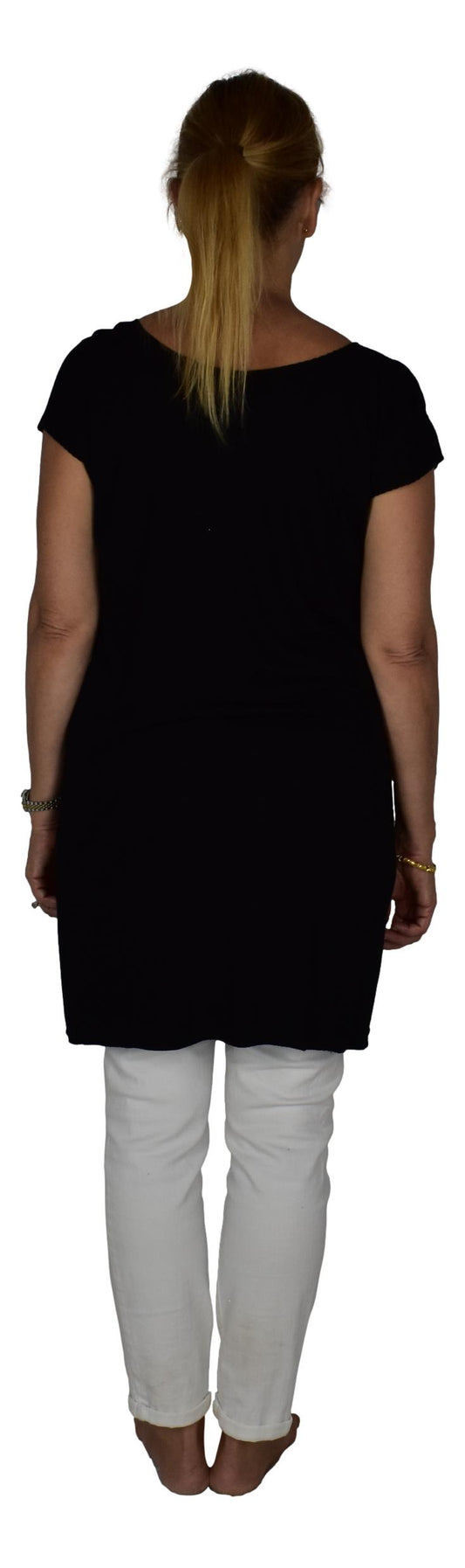 Jersey Tee – J-10 - Solid Black – Short Sleeve