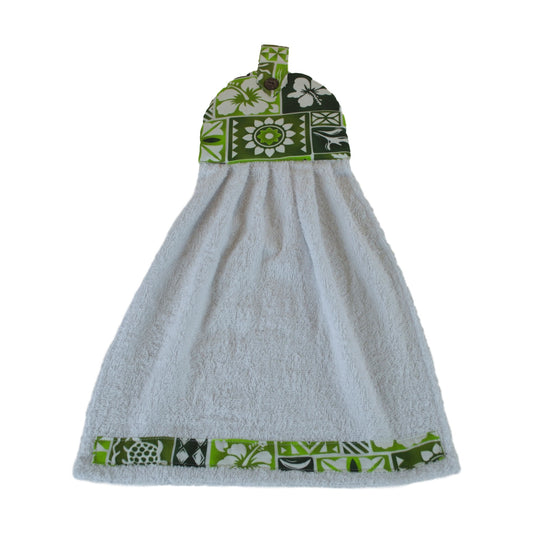 Kitchen Towel - KT-4 - Green Hawaiian Print