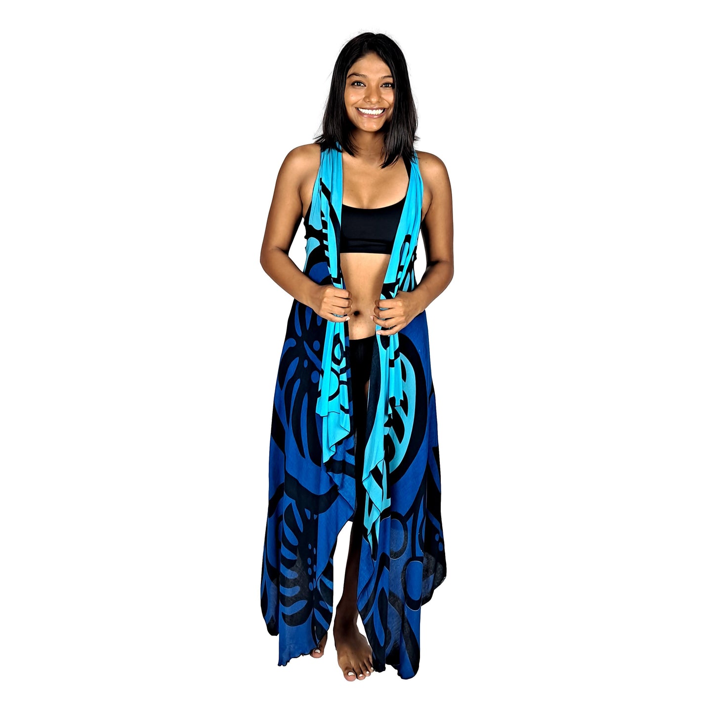 Magic Sarong MG-MON2-6 - Monstera Blue