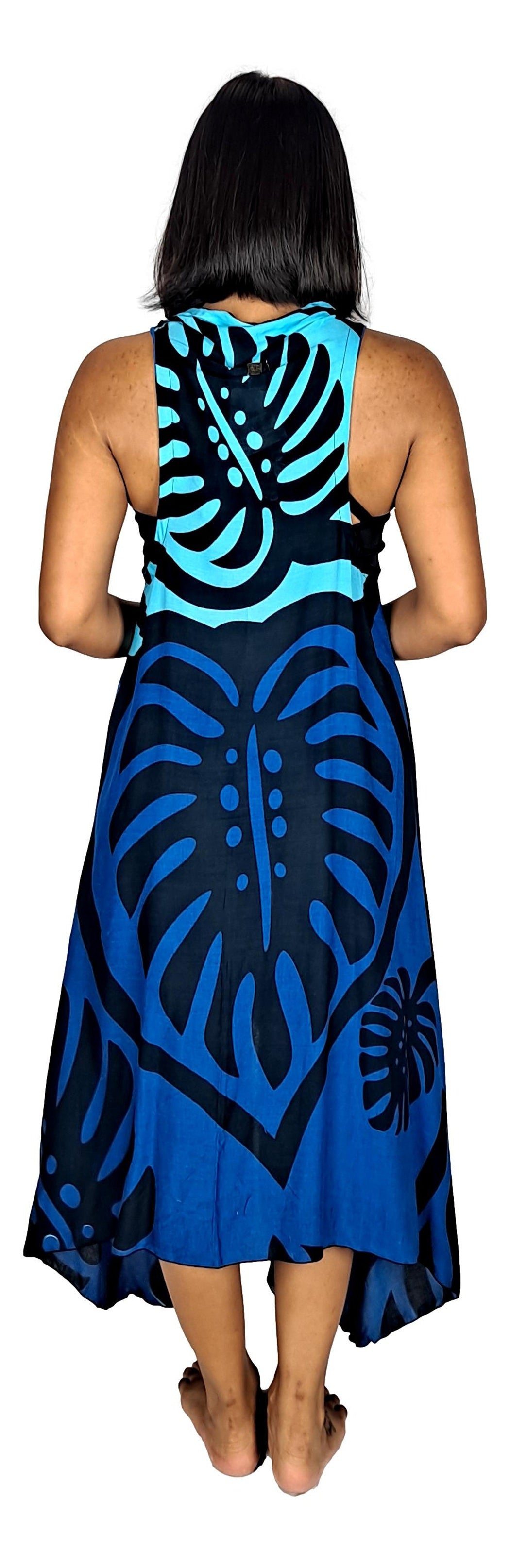 Magic Sarong MG-MON2-6 - Monstera Blue