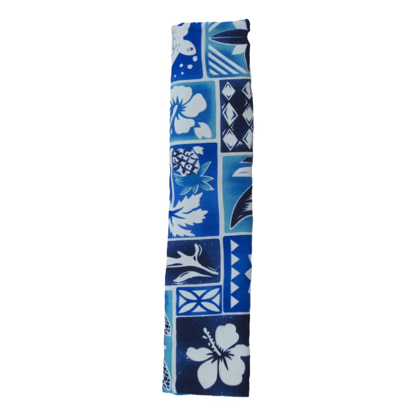 Refrigerator Handle Wrap – R-6 - Blue Hawaiian Print Kitchen Handle Cover