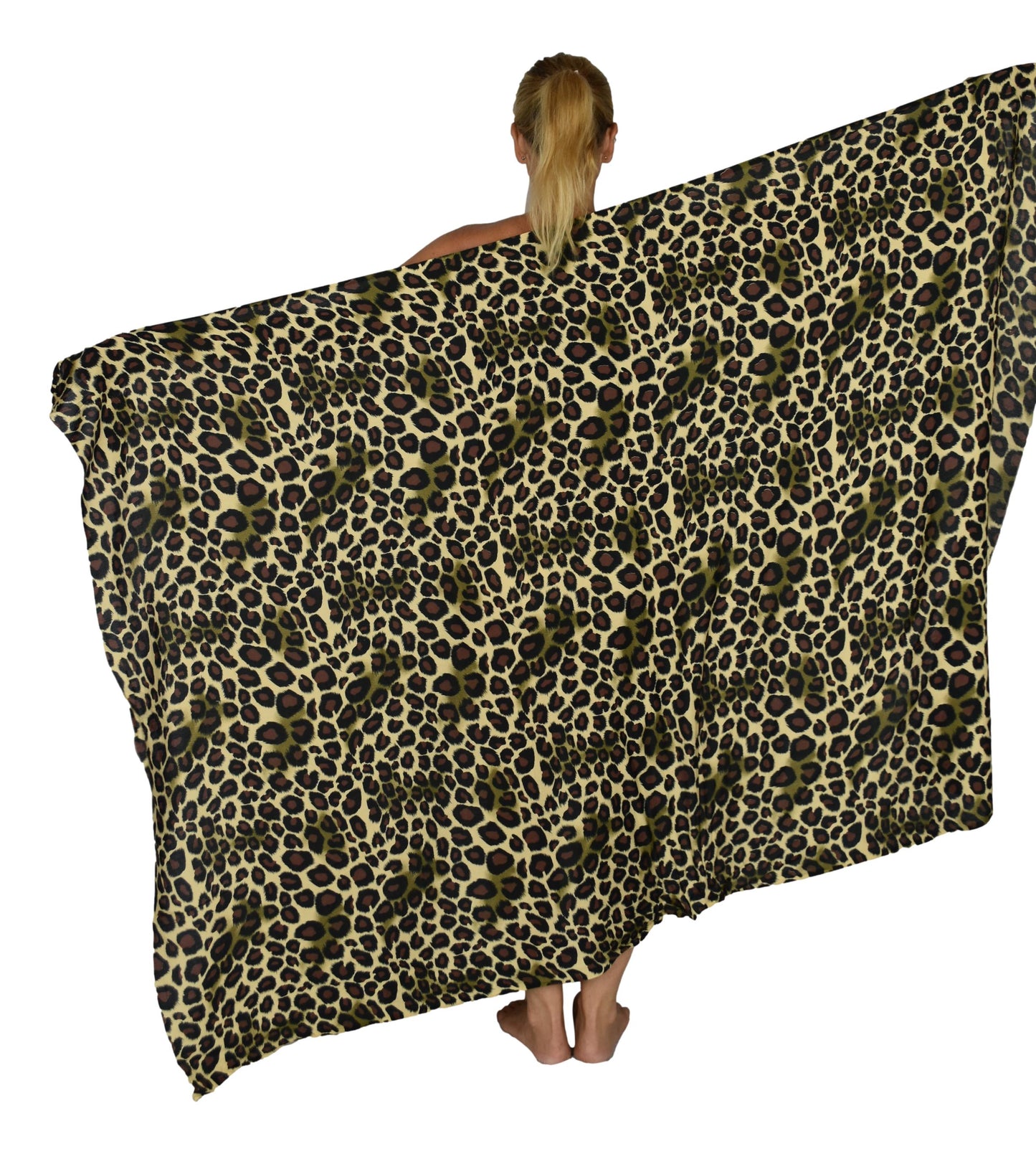 Sarong SAR-3519-F- Animal Print Cheetah Brown