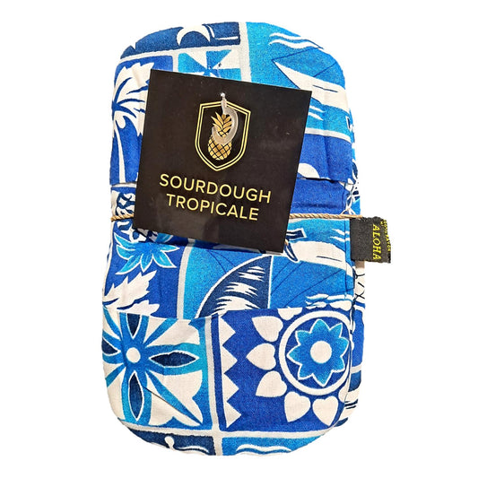 Sourdough Tropicale Baking Mitt – ST-6 – Blue Hawaiian Print Mini Oven Mitt