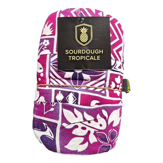 Sourdough Tropicale Baking Mitt – ST-7 – Purple Hawaiian Print Mini Oven Mitt
