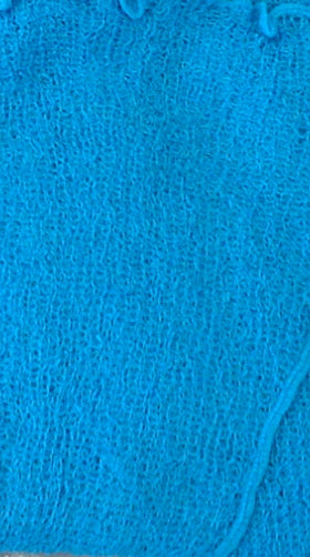 Tradewind Sweater - TS-5 – Blue Sheer Knit Cardigan Shawl OS