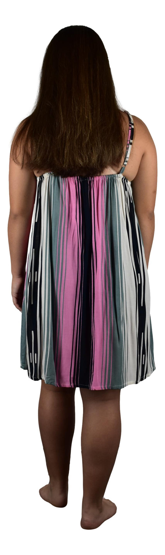 Bali Dress Short - BD-2802-S Pink Serape