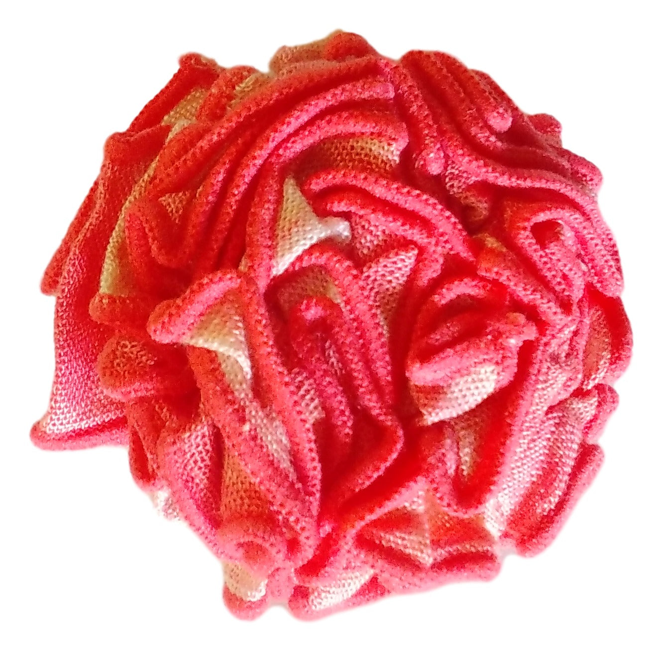 Flower Pin – PF-502 – Coral Splash Fabric Flower Pin
