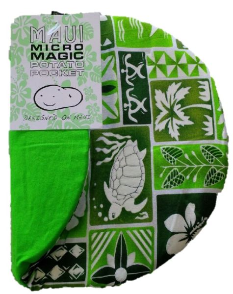 Potato Pocket - PP-4 - Microwave Potato Bag – Green Hawaiian Tropical Print
