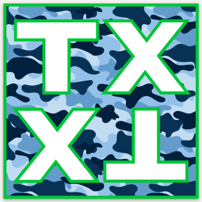 Sticker - SR-TXCAMOBL-4 - TX Camo Blue 4 Inch