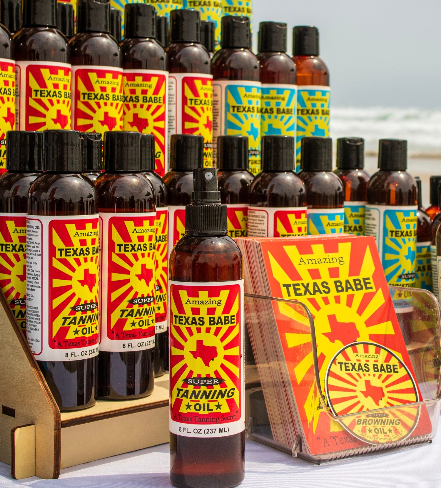 Texas Babe natural tanning oil wholesale mineral oil free Texas summer product