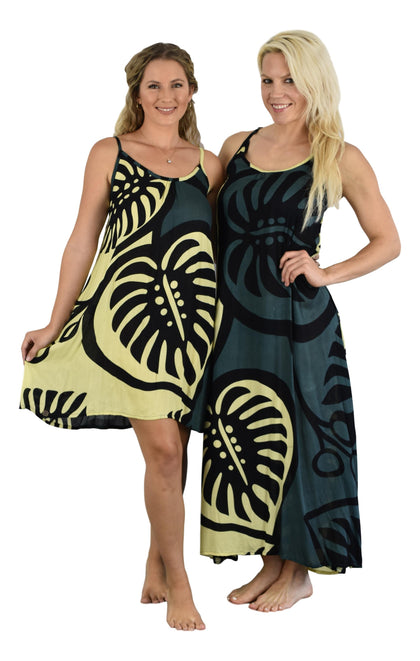 Bold Monstera collection — tropical leaf print rayon resortwear shipped from the USA