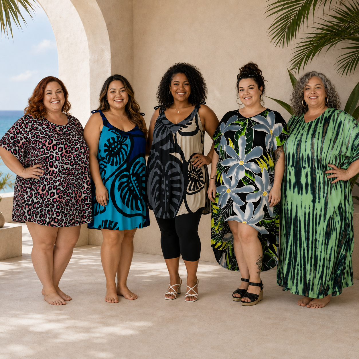 Plus collection — flowy one-size and plus-size resortwear apparel shipped from the USA