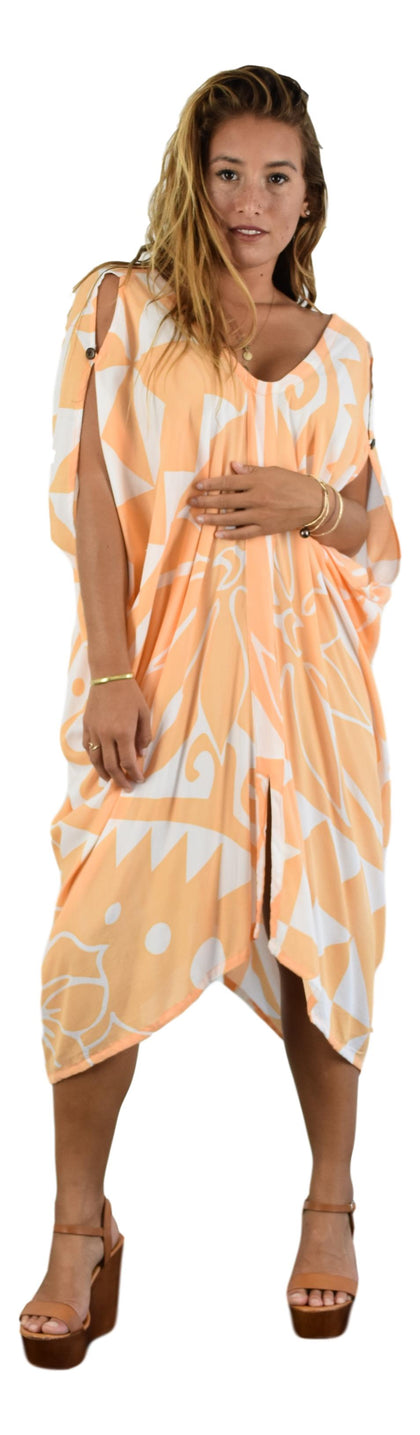 Cover-ups and ponchos collection — lightweight rayon resortwear layers in tropical prints shipped from the USA