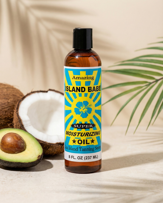 Island Babe Super Moisturizing Oil – ISLBABEMO-8 - Natural Body Oil, Mineral Oil Free, 8 oz
