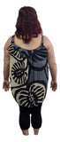 Aruba Dress - ARUBA-MON2-20 - Gray Monstera, Tie Strap Resort Dress
