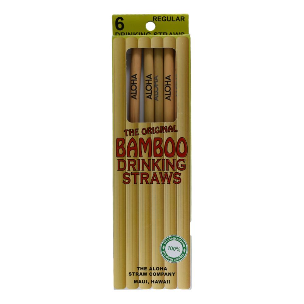 Bamboo Straw | Aloha Straw Company | 6 Pack | Smoothie Boba