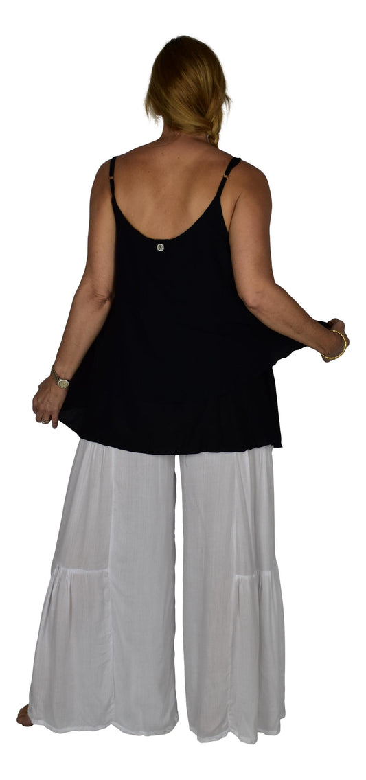 Bahama Top - BAHA-10 – Solid Black, w Adjustable Straps