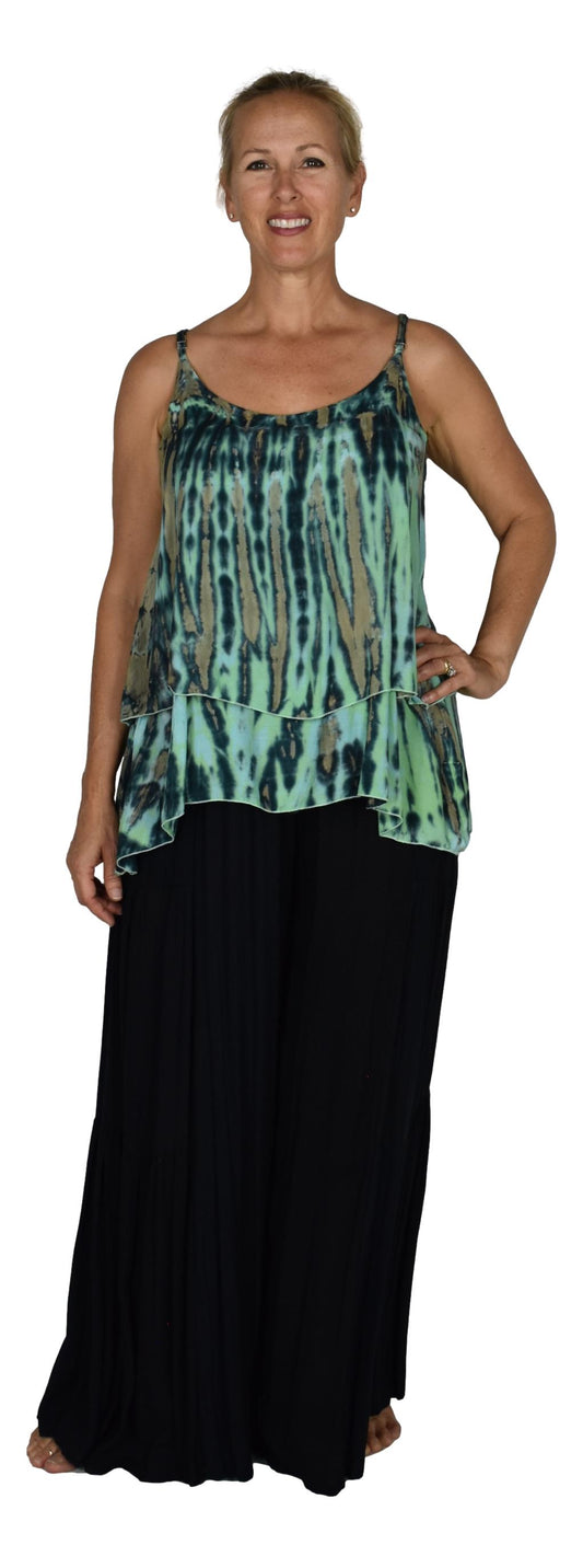 Bahama Top - BAHA-914 – Tye Dye Green, Adjustable Straps