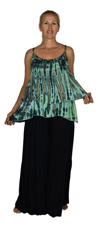 Bahama Top - BAHA-914 – Tye Dye Green, Adjustable Straps