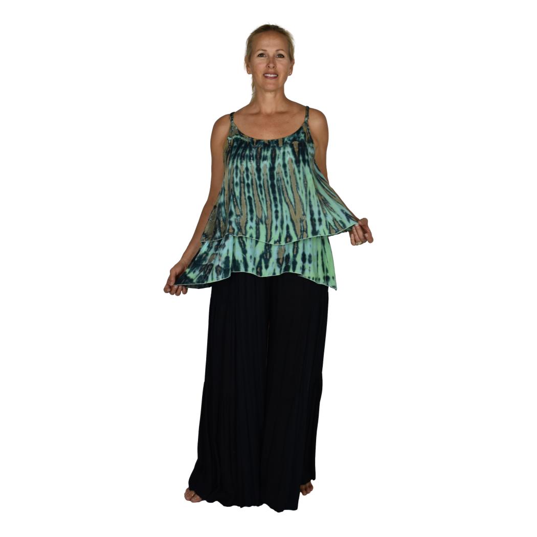 Bahama Top - BAHA-914 – Tye Dye Green, Adjustable Straps