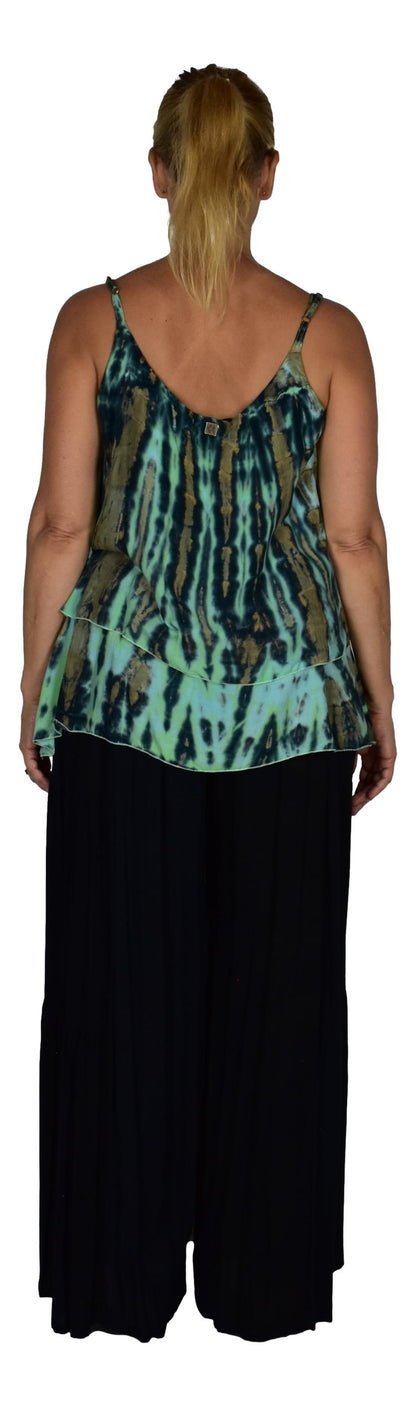 Bahama Top - BAHA-914 – Tye Dye Green, Adjustable Straps