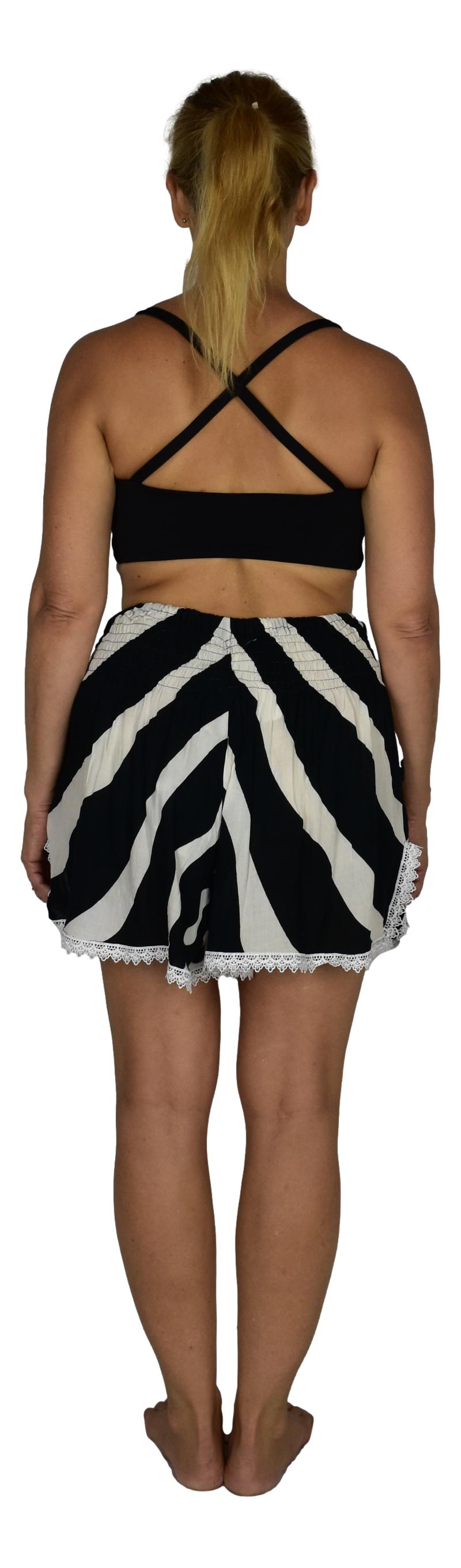 Beach Babe Shorts BBS-3520-S/M - Animal Print Zebra (S/M)