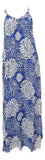 Bali Dress Long - BD-1231-L - Blue Chrysanthemum