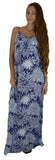Bali Dress Long - BD-1231-L - Blue Chrysanthemum