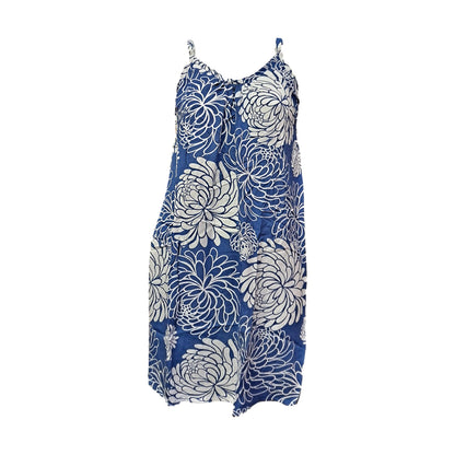 Bali Dress Short - BD-1231-S - Blue Chrysanthemum