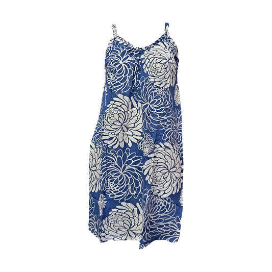 Bali Dress Short - BD-1231-S - Blue Chrysanthemum