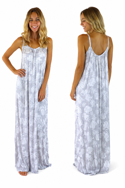 Bali Dress Long - BD-1320-L - Gray Pineapple