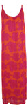 Bali Dress Long - BD-1501-L - Orange and Red Hibiscus