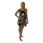 Bali Dress Short - BD-2020-S - Black and Beige Turtle