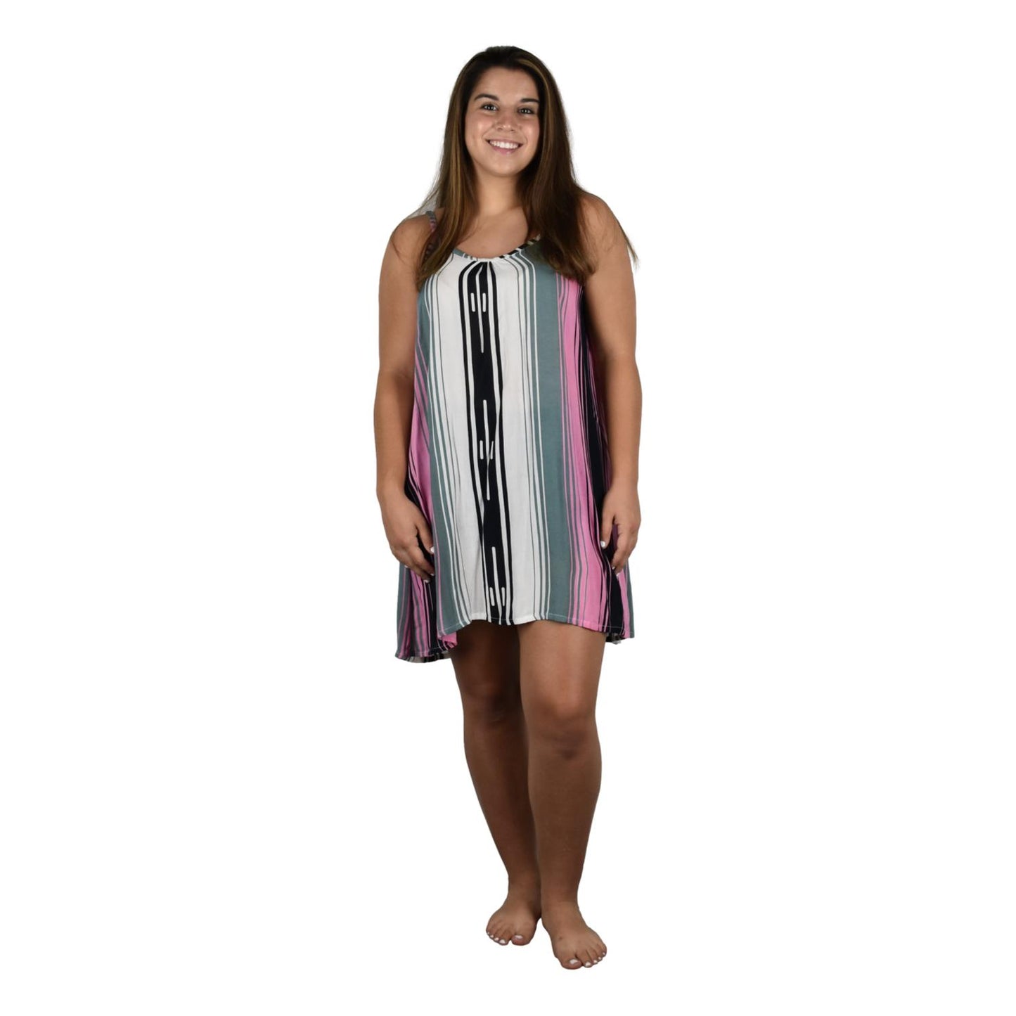 Bali Dress Short - BD-2802-S Pink Serape