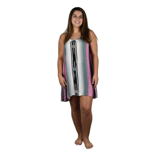 Bali Dress Short - BD-2802-S Pink Serape