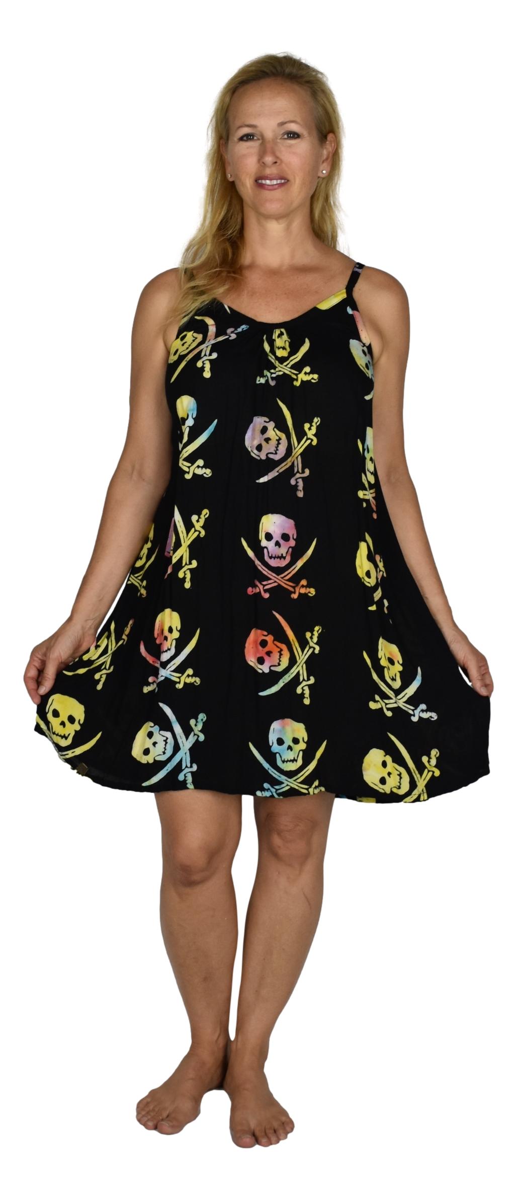 Bali Dress Short - BD-2971-S Rainbow Pirate Print