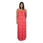 Bali Dress Long - BD-4011-L - Camelia Red Hibiscus