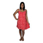 Bali Dress Short - BD-4011-S - Camelia Red Hibiscus