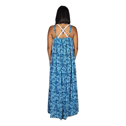 Bali Dress Long - BD-4015-L - DeJa Vue Blue