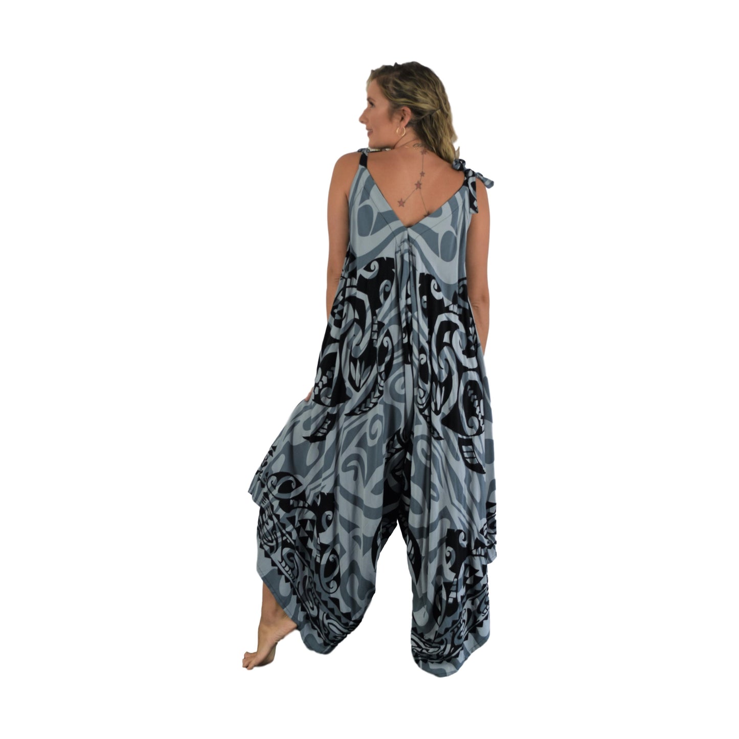 Bali Jumper - BJ-TAT-10 - Gray and Black Turtle, Tie Strap