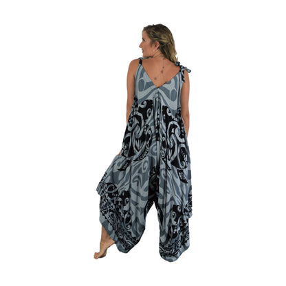 Bali Jumper - BJ-TAT-10 - Gray and Black Turtle, Tie Strap