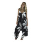 Bali Jumper - BJ-10-TL - Black and White Tiare, Tie Strap