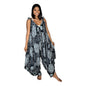 Bali Jumper - BJ-1232 - Black and Gray Chrysanthemum, Tie Strap