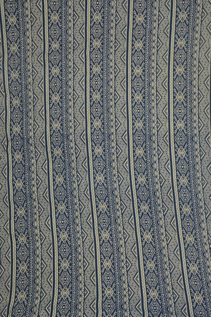 Bali Jumper - BJ-1736 - Beige and Blue Tribal, Tie Strap