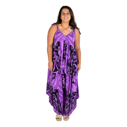 Bali Jumper - BJ-TAT-7 - Purple and Black Tattoo Turtle, Tie Strap